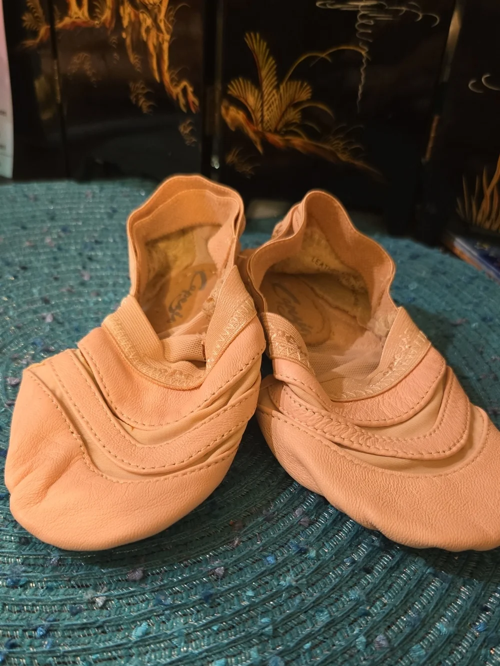 Capezio Kids Peach Ballet Slippers
